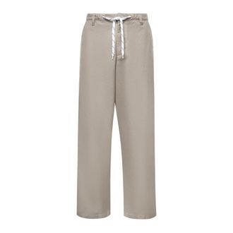 Balenciaga Wide Trousers, male, Beige, Size: M Chino Pants