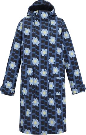 Regatta Womens/Ladies Orla Kiely Floral Long Length Waterproof Jacket (Blue) - Size 10 UK