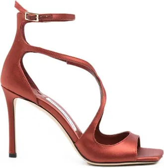 Jimmy Choo London Red Azia Strappy Heels