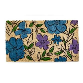 Tag Sketched Flowers Coir Mat Multi Coir Everyday in Blue at Nordstrom, Size Medium
