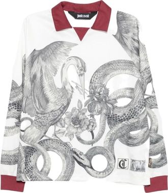 Just Cavalli Polo a Maniche Lunghe - - Tops - Donna - Bianco - S