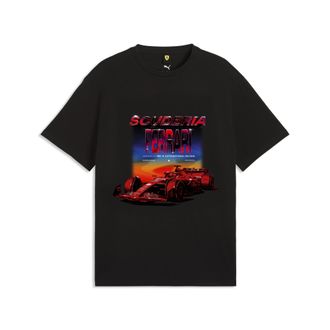 Puma T-shirt Scuderia Ferrari Tribes dal taglio morbido da uomo, Accessori, Nero, XXL