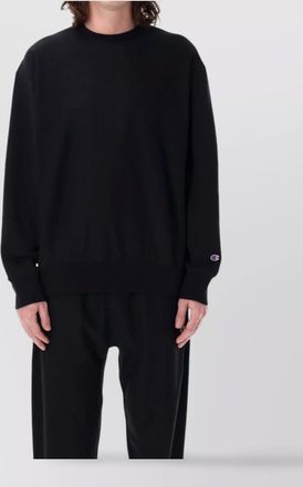 Champion crewneck sweater with ribbed cuffs and hem