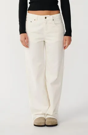 Rip Curl Aggie Relaxed Corduroy Pants in Bone at Nordstrom, Size 27