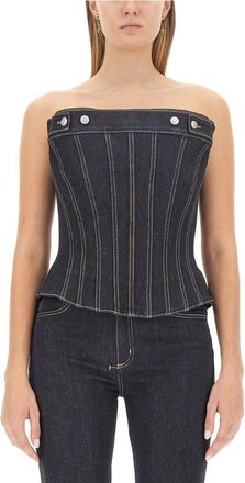 Alexander McQueen Top In Bustier-Donna