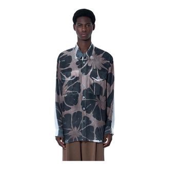 Dries Van Noten Heren, Overhemden, Veelkleurig, Maat: L Zijde