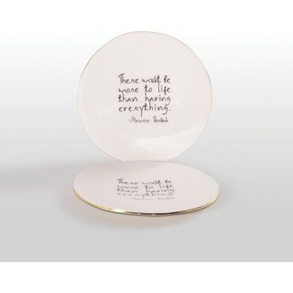 Lunares There Must Be More to Life than Having Everything Maurice Sendak - Plate with Quote in White at Nordstrom
