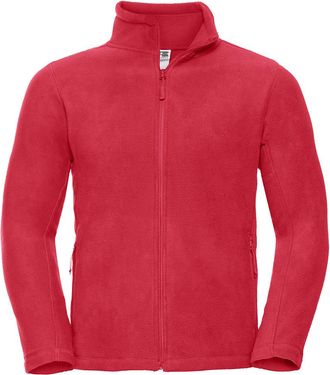 Russell Athletic Russell Heren Full Zip Outdoor Fleece Jacket (Klassiek rood)