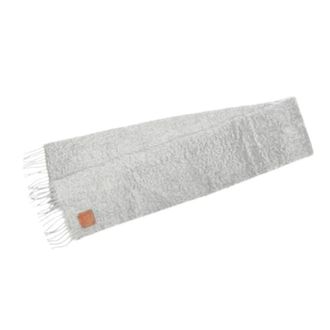Loewe Pre-owned Scarves, unisex, Gray, Size: ONE SIZE Pre-owned Wool Scarf