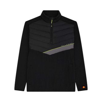 Ellesse Heren Gueza Half Zip Fleece Top (Zwart)