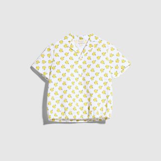 Gucci Kids - Cotton Shirt With Print, Size 10 years, Yellow
