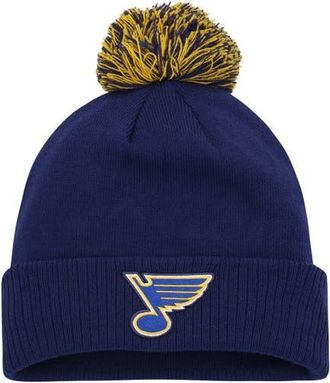 adidas Mens adidas Blue St. Louis Blues COLD.RDY Cuffed Knit Hat with Pom at Nordstrom