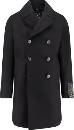 Sealup Double-Breasted Jas - Heren - Mantel - Grijs - 2XL - Wol - Jassen