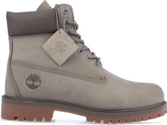 Timberland Mens Premium 6 Inch Waterproof Boots in Green Leather - Size UK 12.5