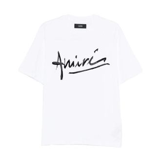 Amiri T-Shirts, male, White, M, T-shirt in cotone
