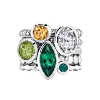 Dower & Hall Envy Twinkle Stacking Rings