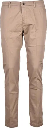 Yan Simmon Yan Simmon Cotton Stretch Trousers - Turquoise
