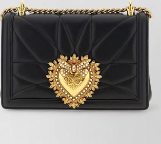 Dolce & Gabbana devotion crossbody bag chain strap heart