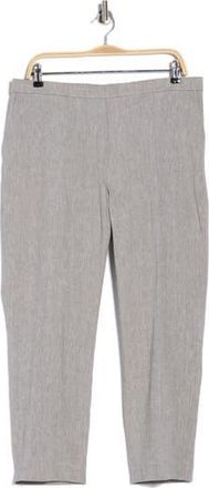 Theory Treeca Linen Blend Crop Pants in Grey Melange at Nordstrom Rack, Size 14