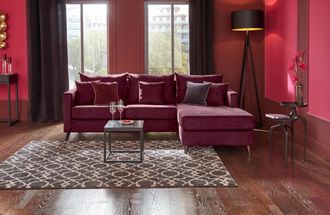 HOME AFFAIRE Ecksofa »Renesse L-Form« lose Kissen, Keder an Sitzkissen