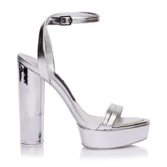 Jessica Rich Platform Sandal in Silver at Nordstrom, Size 38