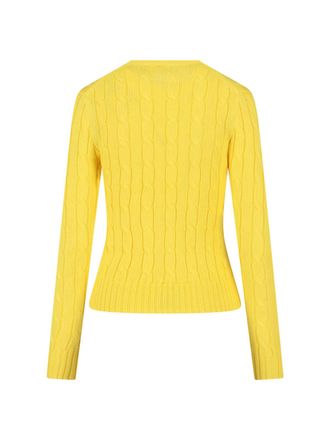 Polo Ralph Lauren Womens Sweaters Yellow Cotton