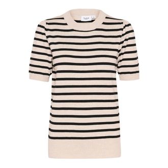 Saint Tropez Maglione a Righe Grigio Morn Mila Stripe - - Knitwear - Donna - Multicolore - S