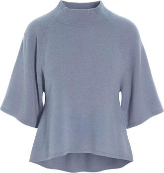 Bitte Kai Rand Truien & Vesten, Dames, Blauw, 2Xl, Kasjmier, Stalen Blauwe Coltrui Kasjmier Blouse
