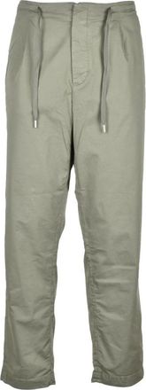 Replay Chino Cropped Broek - Heren - Vrijetijds broeken - Groen - W31 - Katoen - Broeken