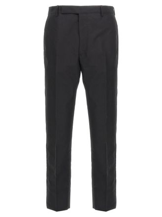 Prada Black Flat Front Trousers