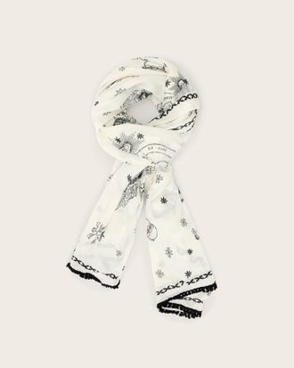 AllSaints Viscose Terra Oblong Scarf, Size: One Size
