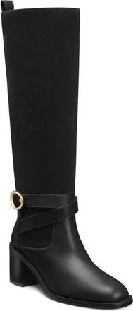 Stuart Weitzman Benni Riding Boot 55 in Black at Nordstrom, Size 10.5