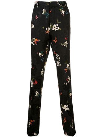 Amiri Pantaloni a fiori - Nero