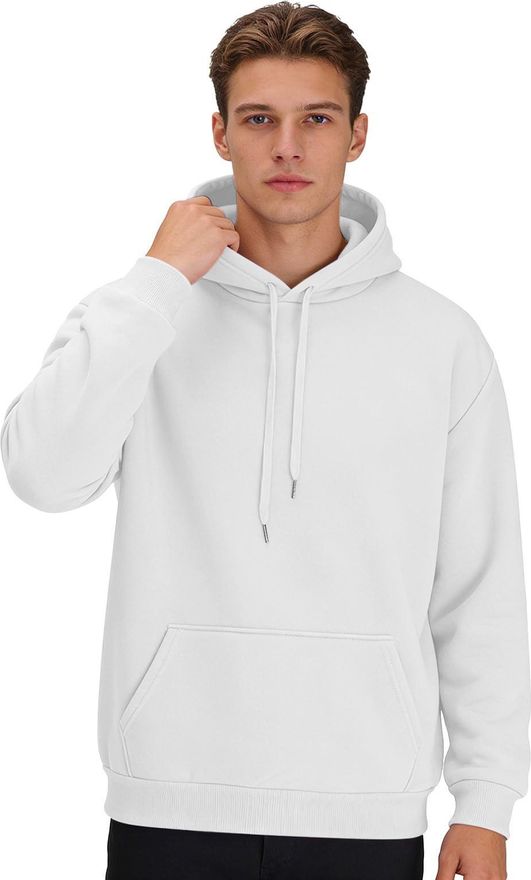 Oversized Hoodies for Men UK, Mens Womens Plain Hoodie UK Unisex Basic Pullover Hoodies Long Sleeve Sweatshirts Casual Jumpers Sports Jogging Leisure 