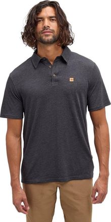 tentree Astir Polo in Meteorite Black Heather at Nordstrom, Size Xx-Large