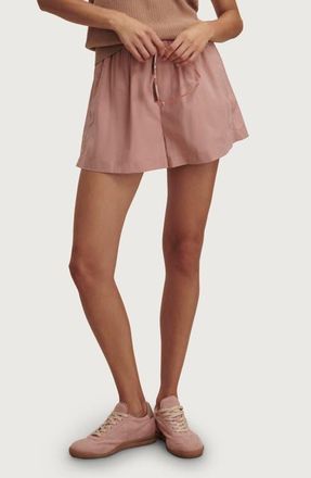 Varley Morales Cotton Poplin Shorts in Ash Rose at Nordstrom, Size X-Large