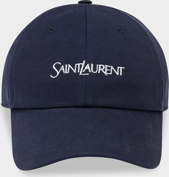 Saint Laurent Cotton Gabardine Baseball cap