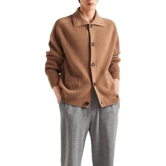 Prada Mens Brown Cashmere Cardigan Clothing