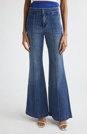 Alice & Olivia Dylan Flare Hem Jeans in Love Train at Nordstrom, Size 27