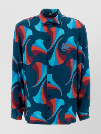 Etro floral print silk shirt