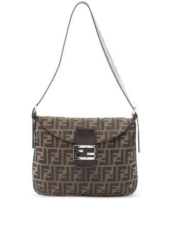 Fendi 2010s canvas shoulder bag - Brown