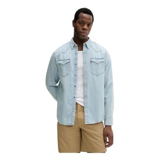 Levi's Heren, Overhemden, Blauw, Maat: XL Katoen
