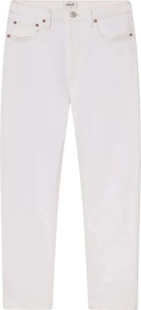 A Gold E 90s Pinch Waist High Rise Straight - Dames - Regular Fit Jeans - Wit - W30 - Katoen - Jeans