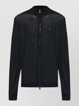 Emporio Armani virgin wool high neck zip up jacket
