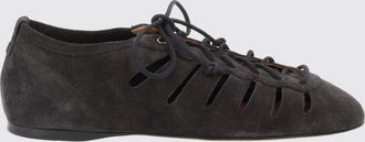 Isabel Marant Ballerine Leyza in pelle scamosciata traforata con lacci