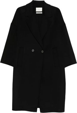 Vicolo Jas met dubbele rij knopen - Zwart