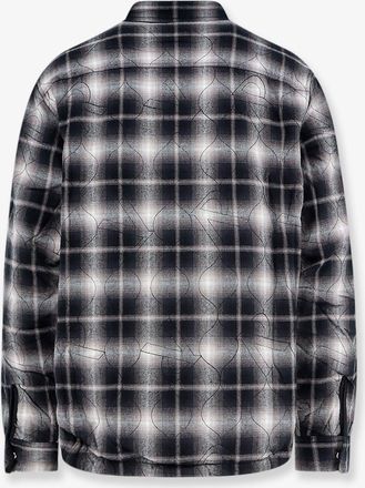 Represent Mens Quilted Shirt Jacket Black Organic Cotton