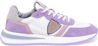 Philippe Model Tropez 2.1 - Dames - Sneakers - Paars - 38 EU - Katoen - Schoenen