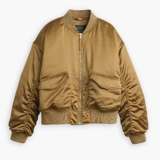 Levi's Womens Levis Andy Techy Jacket in Ermine - Brown - Size 10 UK