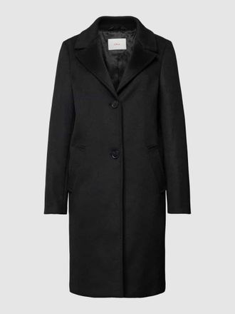 s.Oliver Red Label Mantel mit Reverskragen in Black, Gr&ouml;&szlig;e 44